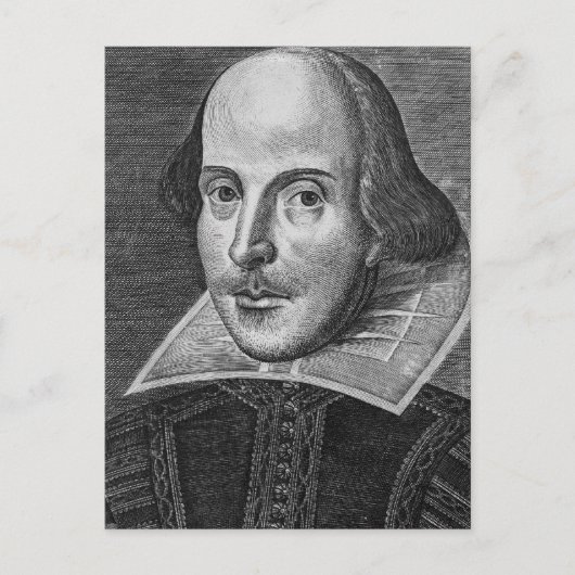 William Shakespeare Briefkaart (Voorkant)