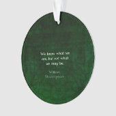 William Shakespeare citeert over mogelijkheden Ornament (voorkant)