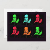 William Shakespeare Collage Briefkaart (Voorkant / Achterkant)
