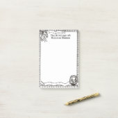 William Shakespeare Dessin Post-it® Notes 4 x 6 (Sur un bureau)