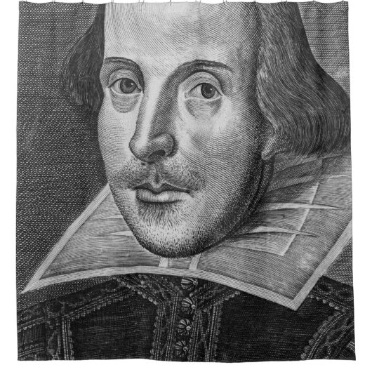 William Shakespeare Douchegordijn (Voorkant)
