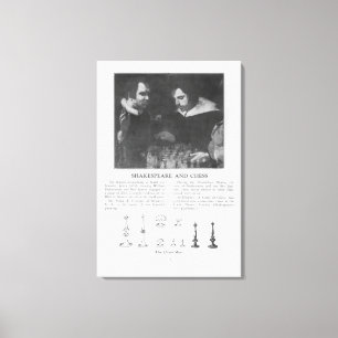 William Shakespeare en Ben Jonson Canvas Afdruk