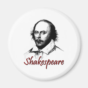 William Shakespeare Etching Magneet