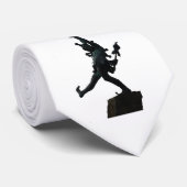 William Shakespeare Fool Quote on Black and White Stropdas (Opgerold)