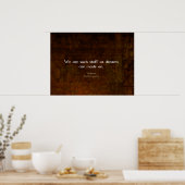 William Shakespeare Inspirerend Dream Quote Poster (Keuken)