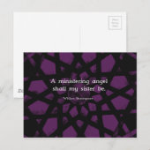 William Shakespeare Inspirerend zuster Quote Briefkaart (Voorkant / Achterkant)