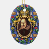 William Shakespeare Keramisch Ornament (Achterkant)