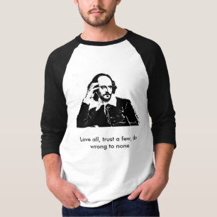 William Shakespeare - Lange mouw t-shirt