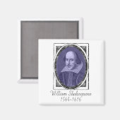 William Shakespeare Magneet (Voorkant / Achterkant)