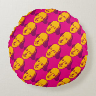 William Shakespeare Pop Art Pillow Rond Kussen