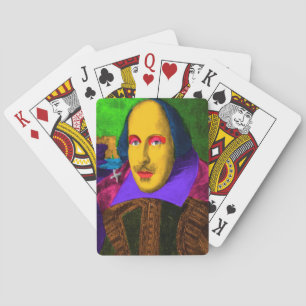 William Shakespeare Pop Art Pokerkaarten