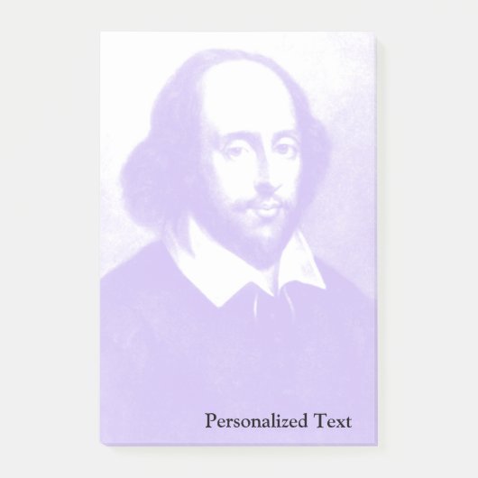 William Shakespeare Pop Art Portrait Post-it® Notes (Voorkant)