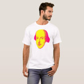 William Shakespeare Pop-Art T-Shirt (Voorkant volledig)