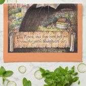 William Shakespeare Portrait Kitchen Towel Theedoek (Gevouwen)