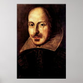 William Shakespeare Portrait Poster (Voorkant)