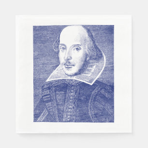 William Shakespeare Portret First Folio Servet