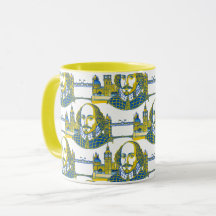 William Shakespeare portretillustratie Londen