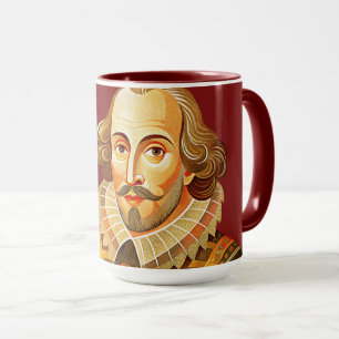 William Shakespeare portretillustratie To Be Of Mok