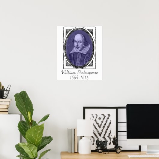 William Shakespeare Poster (Thuiskantoor)