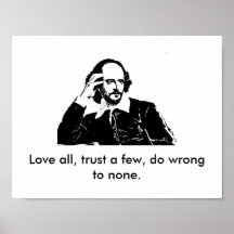 William Shakespeare Poster
