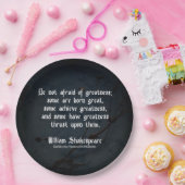 William Shakespeare Quote - Greatness Papieren Bordje (Feest)