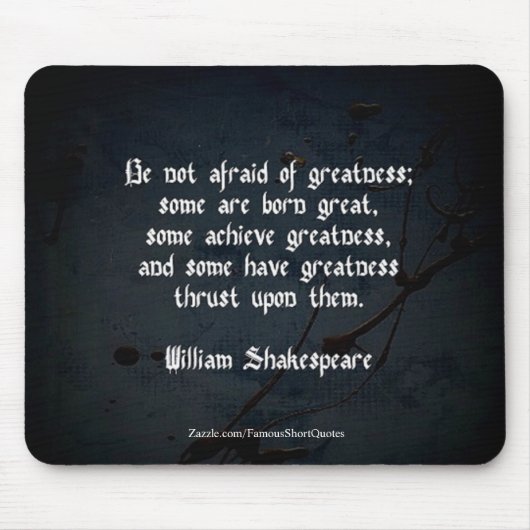William Shakespeare Quote Muismat (Voorkant)