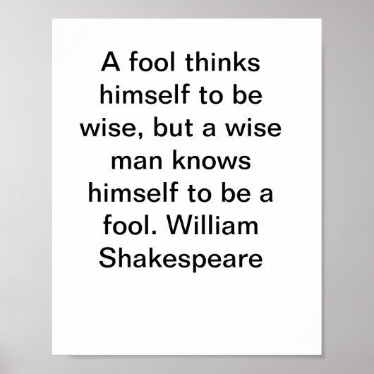 William Shakespeare Quotes Poster (Voorkant)