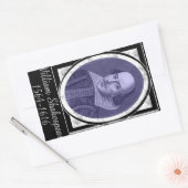 William Shakespeare Rechthoekige Sticker (Envelop)