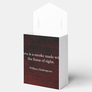 William Shakespeare Romeo en Juliet LOVE Quote Bedankdoosjes