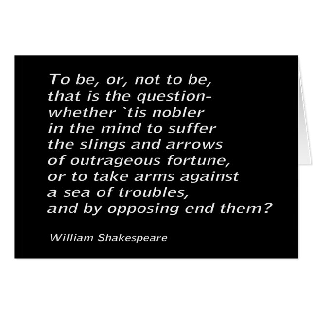 William Shakespeare`s "Hamlet" (Devant horizontal)