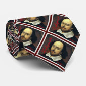 William Shakespeare Stropdas (voor en achter gedru (Opgerold)