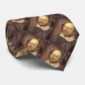 William Shakespeare Stropdas (voor en achter gedru (Opgerold)