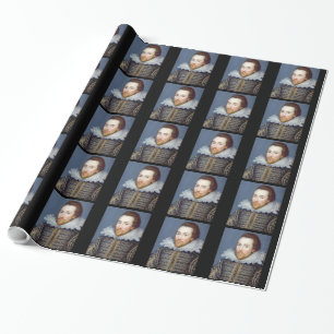 William Shakespeare Theme Wrapping Paper Cadeaupapier