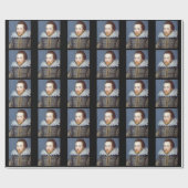 William Shakespeare Theme Wrapping Paper Cadeaupapier (Vlak)