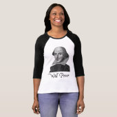 William Shakespeare Will Power T-shirt (Voorkant volledig)