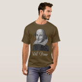 William Shakespeare Will Power T-shirt (Voorkant volledig)