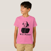 William Shakespeare WILL POWER Tshirts (Voorkant volledig)
