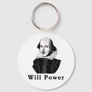 William Shakespeare WILL POWER Tshirts Sleutelhanger