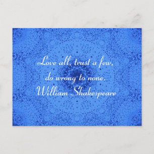 William Shakespeare Wisdom Quotation Gezegde Briefkaart