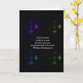 William Shakespeare Wisdom Quotation Gezegde Kaart (Gele Bloem)