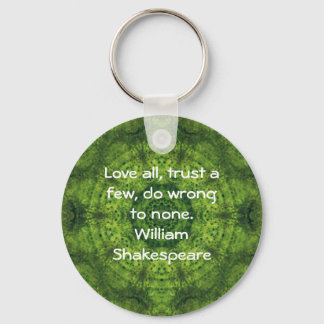 William Shakespeare Wisdom Quotation Gezegde Sleutelhanger