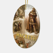 William Shakespeare's Macbeth Keramisch Ornament (Links)