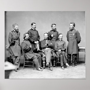 William Sherman en Zijn Generals Poster
