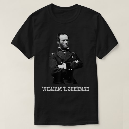 William Tecumseh Sherman American Civil War Histor T-shirt (Design voorkant)