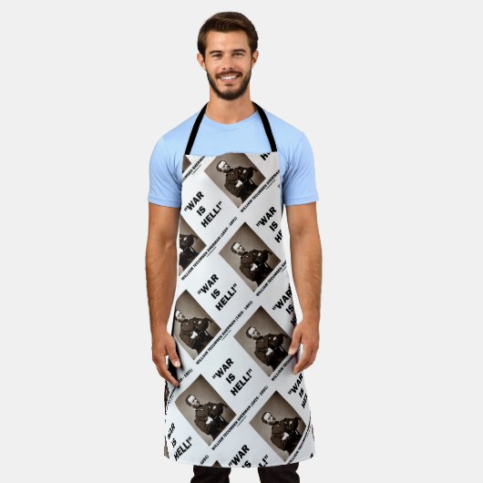 William Tecumseh Sherman War is Hell Quote Schort (Gedragen)