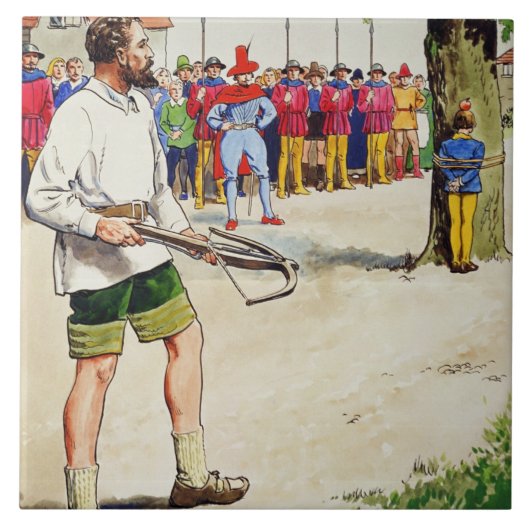 William Tell, van 'Peeps in het verleden', publici Tegeltje (Voorkant)