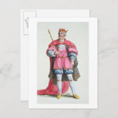 William the Conqueror (1027-87), uit 'Receuil des' Briefkaart (Voorkant / Achterkant)