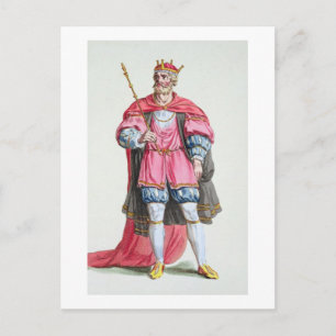 William the Conqueror (1027-87), uit 'Receuil des' Briefkaart