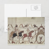 William the Conqueror komt bij Bayeux aan Briefkaart (Voorkant / Achterkant)