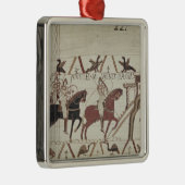 William the Conqueror komt bij Bayeux aan Metalen Ornament (Rechts)